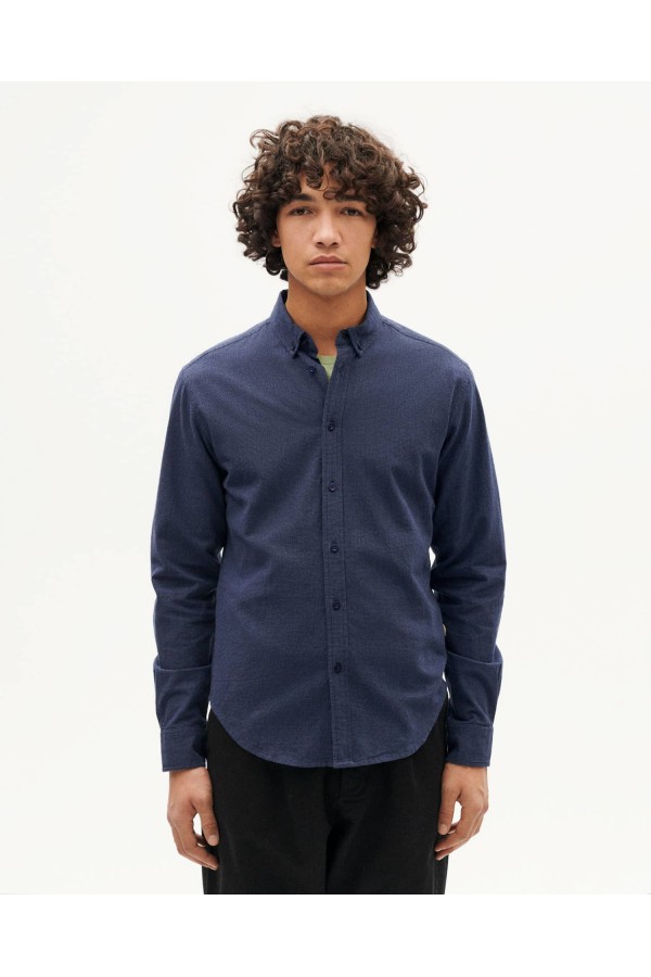 THINKING ANT SHIRT INDIGO MICR AZUL